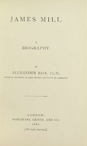 Bain - James Mill, 1882 - 5825460