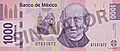 Banco de México F $1000 obverse