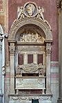 Bernardo Rossellino, Monumental tomb for Leonardo Bruni, 1445-50, Santa Croce, Florence