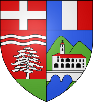 Blason ville fr La Trinité (Alpes-Maritimes)