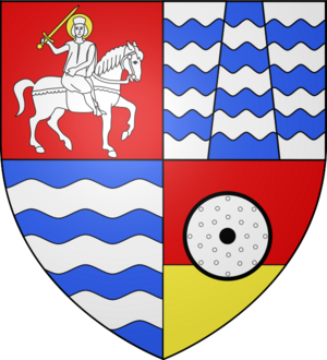 Blason ville fr Saint-Vulbas (Ain)