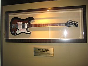 Bob Daisley's Hamer bass in Hard Rock Cafe Prague