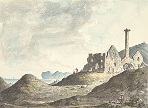 Bryn Euryn, & distant view of Penmon Rhos, 1795