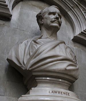 Bust of John Laird Mair Lawrence in Westminster Abbey
