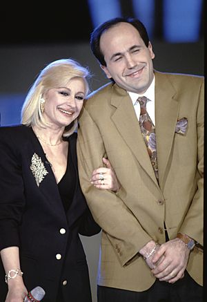 Carlo Frisi e Raffaella Carrà -11 novembre 1990- Ricomincio Da Due -Rai 2-