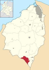 Location of the municipality and town of Santa Lucía in the Department of Atlántico.