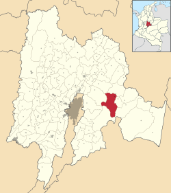 Location of the municipality and town of Junín in the Cundinamarca Department of Colombia
