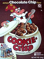 Cookie Jarvis on the Cookie Crisp box