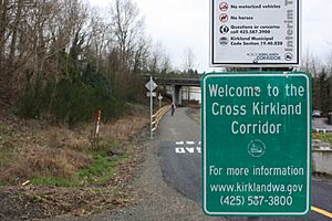 Cross Kirkland Corridor sign 2015