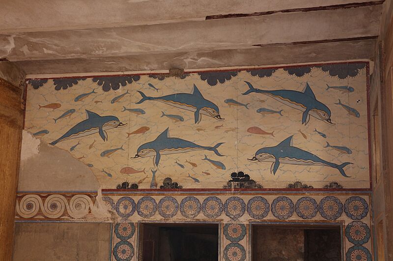 Delfiny w Knossos