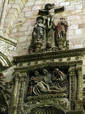 Detalle superior del retablo de D.Fadrique.Sigüenza