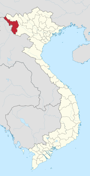 Location of Điên Biên within Vietnam