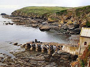Disused lifeboat slipway, Polpeor Cove - geograph.org.uk - 1705882