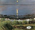 Edvard Munch - Summer night by the beach (1902-03)