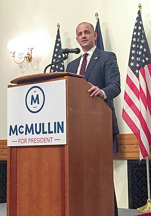 Evan McMullin at Provo Rally cropped