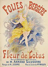 Folies Bergère, Fleur de Lotus, 1893, by Jules Chéret