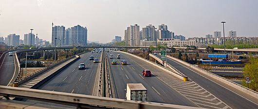G6 expressway from offramp to North Fifth Ring Road, Beijing