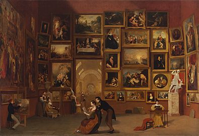 Gallery of the Louvre 1831-33 Samuel Morse
