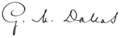 George M Dallas-2signature