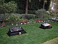 Gravestones of President Richard and first lady Pat Nixon