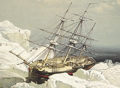 HMS Investigator stuck in ice (cropped)