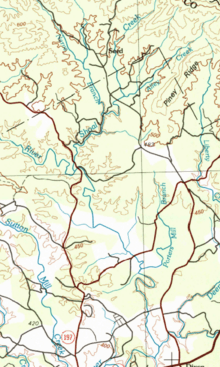HUC 031300010202 topographical map