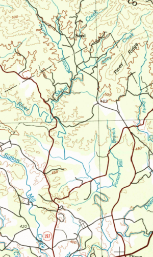 HUC 031300010202 topographical map