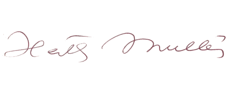 Herta Mueller signature