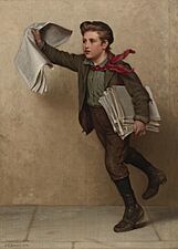John George Brown Extra the Paperboy 1904
