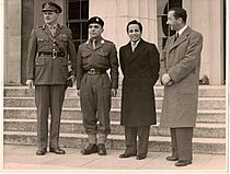 King Faisal II of Iraq and King Hussein