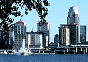 Louisville Falls Fountain in 1993