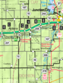 Map of Dickinson Co, Ks, USA