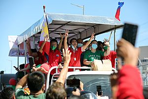 Marcos Duterte-Carpio caravan in Quezon City