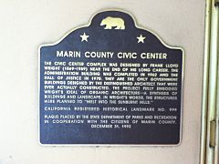 Marin Civic Center Marker