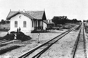 Military train station of Dedeagats 1893