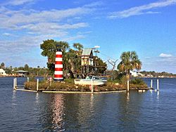 Monkey Island on Homosassa River, Florida USA, Jan 2013