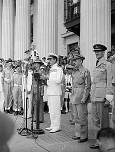 Mountbatten address, Singapore 1945