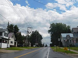 NY 374 in Chateaugay.