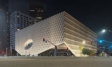 Nighttime view of the Broad in LA, corner dllu.jpg