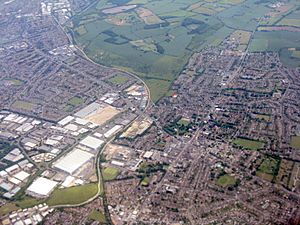 Northern Dunstable from the air (geograph 4547146)