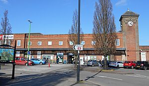 Nuneaton station frontage 4.23