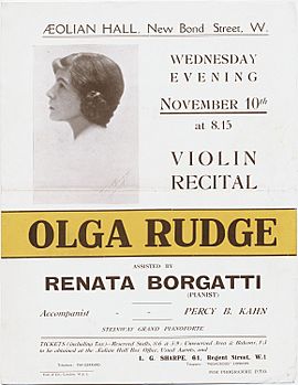 Olga Rudge advertisement
