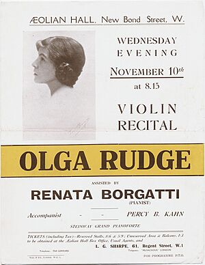 Olga Rudge advertisement