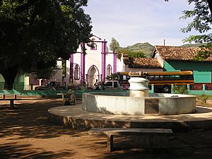 Main plaza in Orocuina, Honduras
