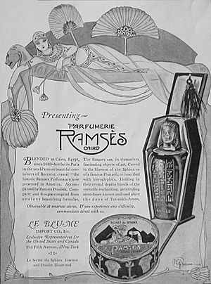 Parfumerie Ramsès advertisement, Vogue magazine, June 1923