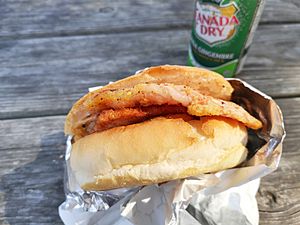 Peameal bacon sandwich