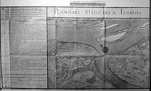 Plano del Sitio de la Florida 1740