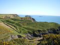 Porth y Rhaw hillfort from the west - geograph.org.uk - 1256468