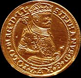 Portugal coin of Stephen Báthory , Riga 1586