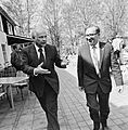 Premier Mintoff van Malta in ons land, premier Den Uyl en premier Mintoff in Was, Bestanddeelnr 927-1519